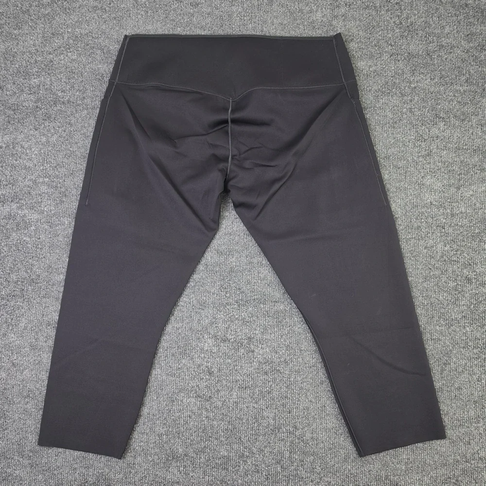 Nike Go Firm Support High Waisted Leggings Women's XXL Black Dri-FIT Cropped